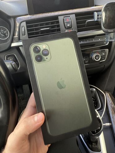 iphone 11 pro ikinci el: IPhone 11 Pro Max, 64 ГБ, Matte Midnight Green, Face ID, Беспроводная зарядка