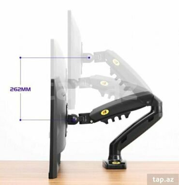 Kronşteynlər: 17-30led monitorlar üçün yək qollu və qollu stolüstü nootbuklar üçün — 5
