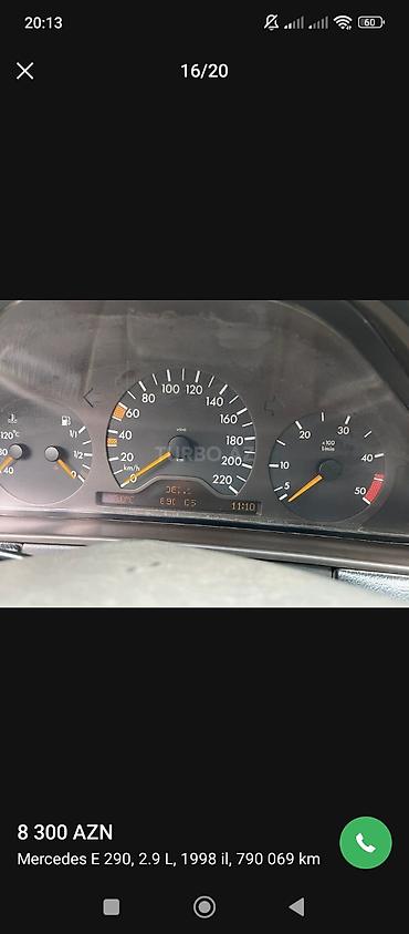 Mercedes-Benz: Mercedes-Benz E-Class: 2.9 l | 1998 il Sedan -da lalafo.az — 13 Mercedes-Benz: Mercedes-Benz E-Class: 2.9 l | 1998 il Sedan — 13