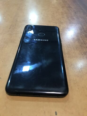 samsung sade telefonlar: Samsung A10s, 32 GB, rəng - Qara, Barmaq izi, Face ID