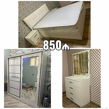 Ev və bağ: *Yataq Dəsti _ Yataq otağı mebeli* ✔️Rəng seçimi var Dolab ölçüsü — 6
