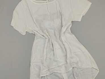 białe bluzki z dekoltem v: Blouse, S (EU 36), condition - Good