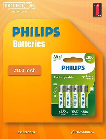 Məhsul: Philips AA (HR6/Mignon) şarj olunan batareyalar – 4-lü dəst