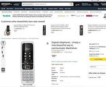 Fiksni telefoni: Gigaset bežični DECT slušalica sa bazom - Veliki TFT kolor ekran od — 15