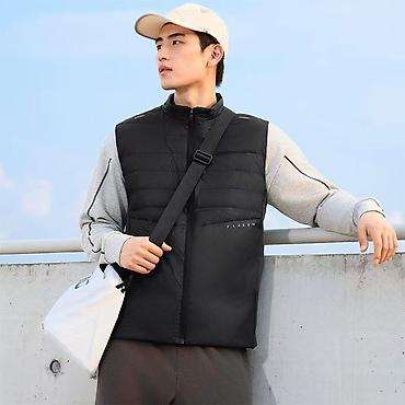 pull and: Мужская спортивная жилетка черная. Особенности: - Легкая и — 3