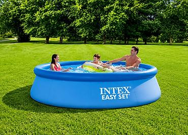 Hovuzlar: №: 7998 Məhsulun adı: Şişmə hovuz Intex 28120, göy, 3853 L, 305x76 sm — 3