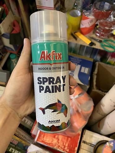 Аэрозольная краска Akfix Spray Paint, 400 мл - Для внутренних и