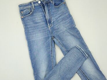biala spódnice jeansowe: Jeansy, Stradivarius, L, stan - Dobry