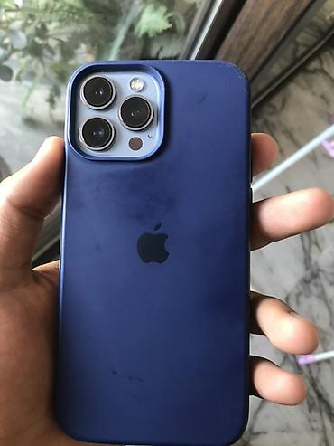 IPhone 13 Pro Max, 256 GB, Göy, Simsiz şarj, Zəmanət