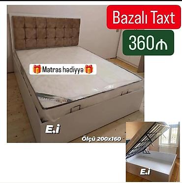 bazalı divan: Bazalı taxt – ölçü 200x160 sm - Qaldırılan mexanizmli bazaya — 1