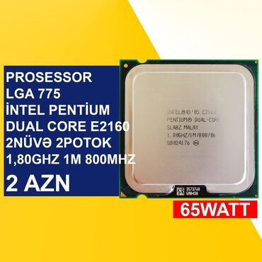 proçessor: Prosessor Intel Pentium İntel Dual Core E2140/2160/2180/2200