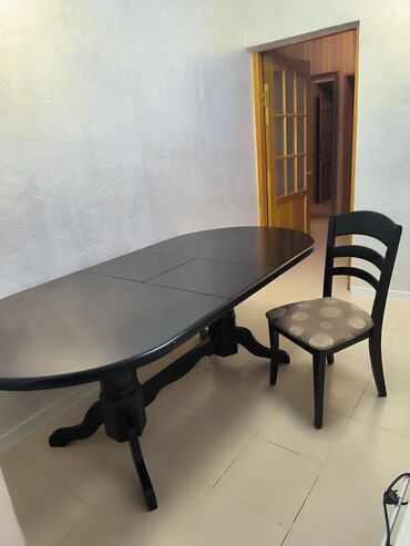 мебель зал: Комплект стол и стулья Для зала, Б/у