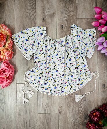 svecane siroke pantalone: One size, Viskoza, Cvetni, bоја - Šareno