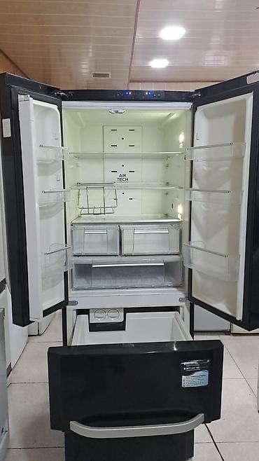 Mətbəx texnikası: Hotpoint Ariston French Door tipli soyuducu (Air Tech) - Rəng: qara — 2