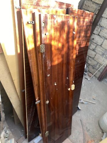 ikinci əl taxta: Taxta dolab qapıları və detallar - Material: laklı taxta/şpon (tünd — 3