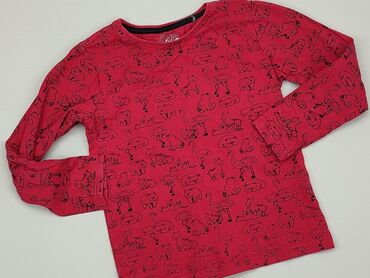 bluzka kopertowa czerwona: Bluzka, Carry, 7 lat, 116-122 cm, stan - Bardzo dobry