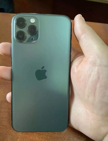 Apple iPhone: IPhone 11 Pro, 64 GB, Matte Midnight Green, Simsiz şarj, Face ID