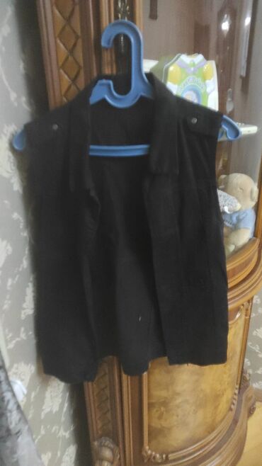 Dəstlər, kostyumlar: Qadın geyim dəsti – 4 məhsul 1) Cins ətək - Tünd mavi denim - Ön — 11