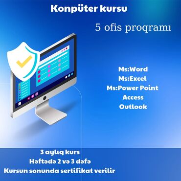 skripka kurslari: Kompüter kursları | Microsoft Windows, Microsoft Office, Programlaşdırma | Onlayn, Fərdi, Qrup