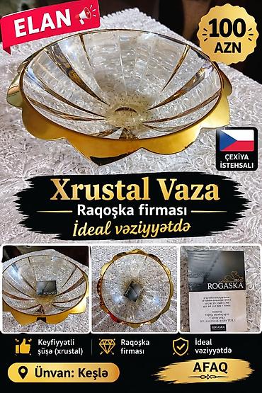 100 Azn Raqoska Cexiyya Xrustali agir təmiz meyvə qabidir.İdeal lalafo.az -da 100 Azn Raqoska Cexiyya Xrustali agir təmiz meyvə qabidir.İdeal