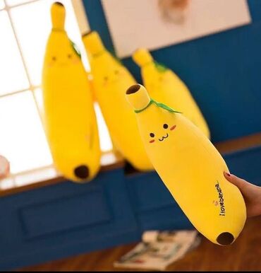 маленькие обезьянки купить: Мягкая игрушка-банан «I love banana» - Забавный дизайн: ярко‑желтая