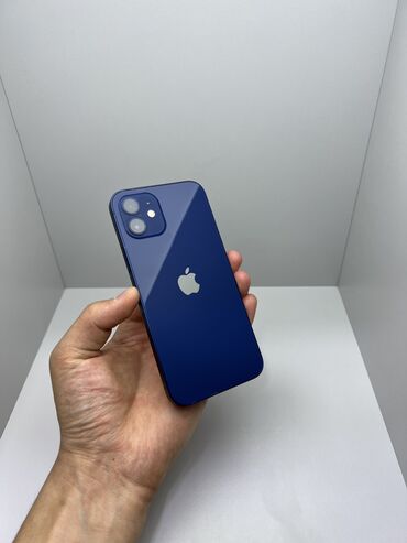 чехлы на 12: IPhone 12, Колдонулган, 64 ГБ, Көк, Заряддоочу түзүлүш, Коргоочу айнек, Каптама, Бөлүп төлөө менен, 93 %