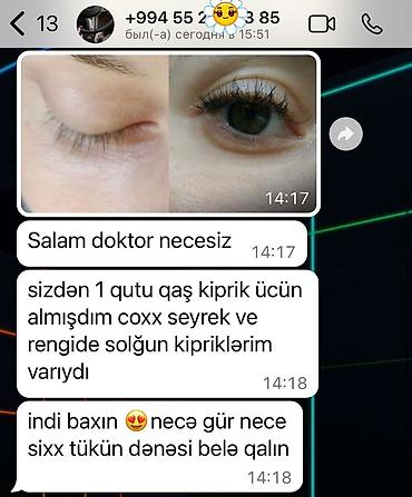 xidmət tv: Qaş və kiprik üçün qidalandırıcı yağ Məhsulun təsviri: - Qaş və — 1