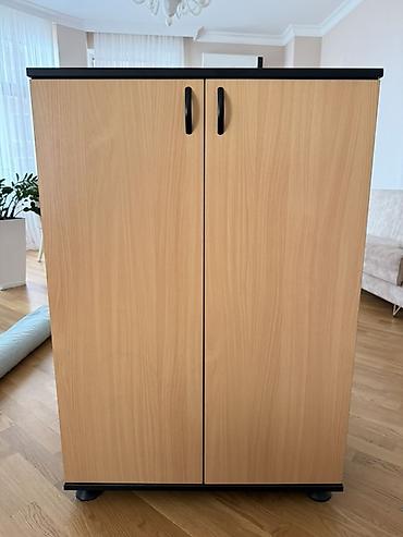 kombi dolab: İki qapılı kompakt şkaf - Material: laminat/LDSP, ağac teksturalı ön — 2