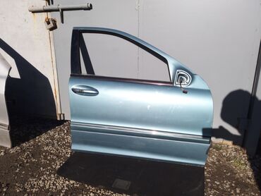 дверь мерс 124: Комплект дверей Mercedes-Benz Б/у, цвет - Синий,Оригинал