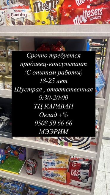 Продавцы-консультанты: Продавец-консультант. Бишкек Парк ТРЦ