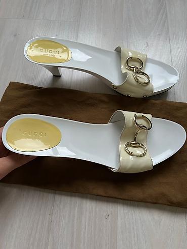 часы железные: Туфли, 40, 39.5, Gucci, Б/у, цвет - Белый, Самовывоз, Платная доставка — 6