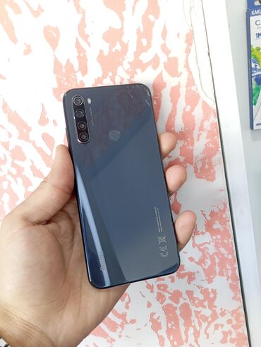 Xiaomi: Xiaomi Redmi Note 8, 64 GB, rəng - Boz, 
 Düyməli, Barmaq izi, İki sim kartlı