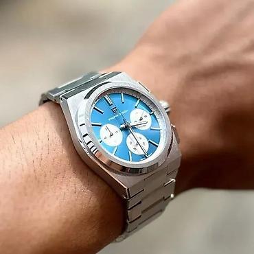 Ručni satovi: PAGANI DESIGN PD-1761 - Plava - Tissot PRX homage Potpuno nov muški — 2