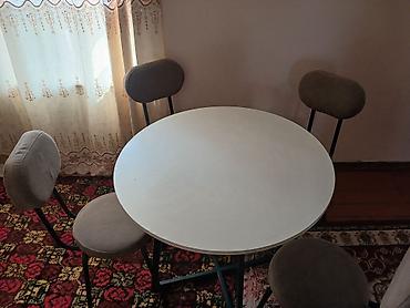 Кухонный стол и стул, Новый, цвет - Серый — 1
