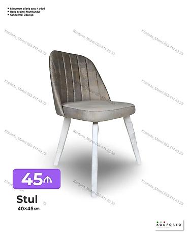 Stul – 40×45 sm - Yumşaq oturacaq və bel hissəsi: dik, kanallı lalafo.az -da Stul – 40×45 sm - Yumşaq oturacaq və bel hissəsi: dik, kanallı