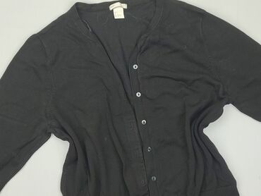 białe t shirty z dekoltem w serek: Kardigan, H&M, L, stan - Bardzo dobry