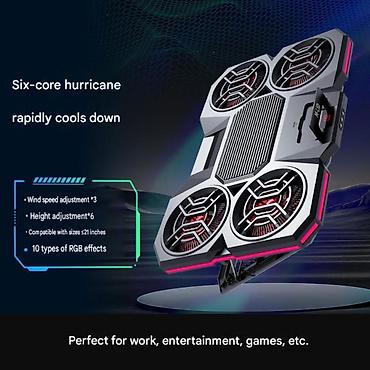 ventilator tap az: M-LID H5 RGB Laptop Soyuducu Stend | 6 Fan | 3 Sürət | 2000 RPM M-LID — 5