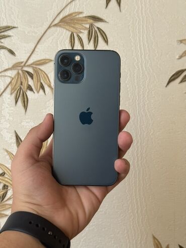 Apple iPhone: IPhone 12 Pro, 128 GB, Pacific Blue, Face ID