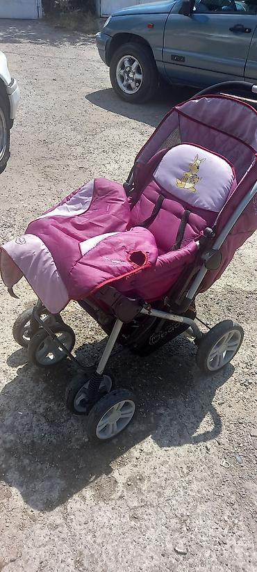 anex baby: Uşaq arabası – “My Baby” markası, dörd təkərli, bənövşəyi/çəhrayı — 1