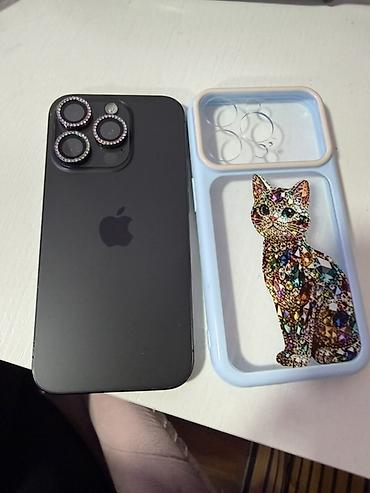 Apple iPhone: Apple iPhone 15 Pro (линейка с Dynamic Island), цвет — черный. Экран — 2