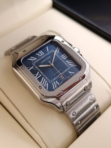 Qol saatları: Yeni, Qol saatı, Cartier, rəng - Gümüşü — 9