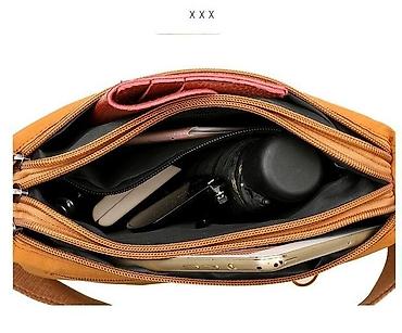 Другие сумки: Сумка через плечо, горчичный цвет и светло‑серая горчичный — 7