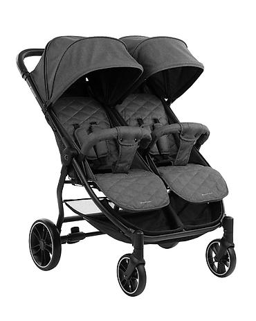 ccc obuca online: Kikka Boo Happy 2 – kolica za blizance, dark grey Kolica sa dva — 1
