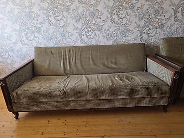 kohnə divan kreslo alıram: İşlənmiş, Klassik divan, 2 kreslo, Bazalı, Açılan — 1