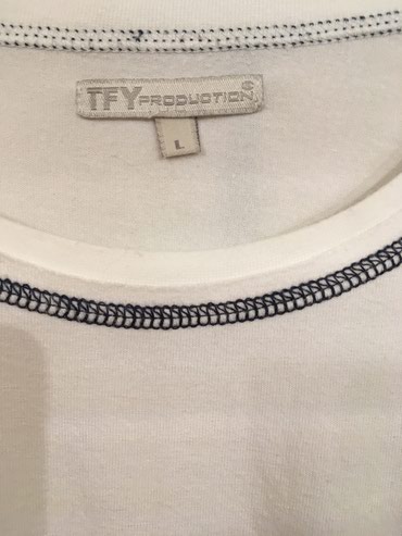 Majice: Kvalitetna bela majca, tfy product, veličina L, sa diskretnim vezom na — 5