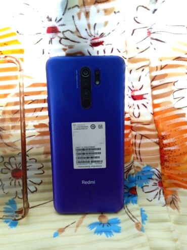 телефон пульт: Xiaomi, Redmi 9, Б/у, 64 ГБ, цвет - Фиолетовый, 2 SIM