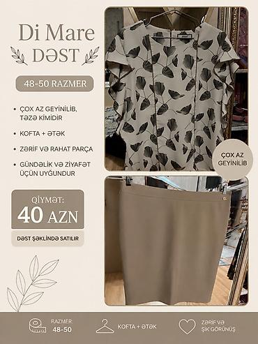 donlar per page 40: Di Mare dəst – kofta və ətək - Razmer: 48–50 - Zərif və rahat parça - — 1