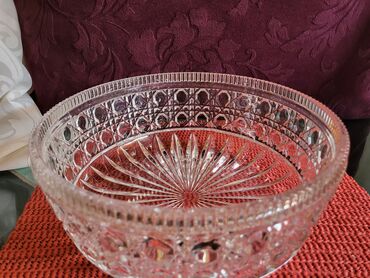 Kuhinjski setovi: Cinija nova velika Zajecar kristal i led kristal. rucni rad 70te — 9