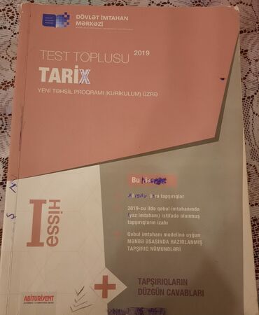 tarix test toplusu 1 ci hisse pdf yukle: Tarix test toplusu 1 ci hissə satilir