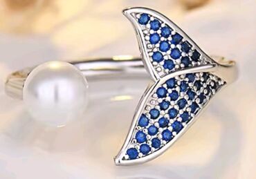 swatch prsten: Women's ring, Material: Pearl, Cubic zirconia, Crystal